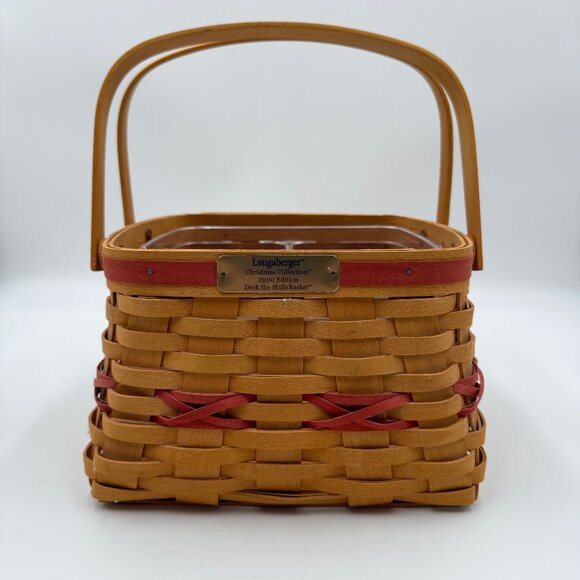 Longaberger Deck The Halls Basket 2000 Edition With 2 Inserts Century Collection - Picture 1 of 14